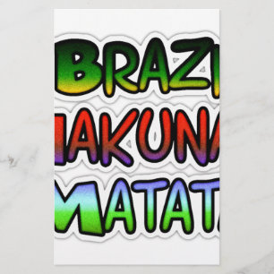 Lámina Regalos de Green Brazil Hakuna Matata