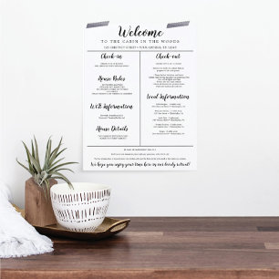 Lámina Reglas de la Casa de la Guía de Bienvenida de Alqu