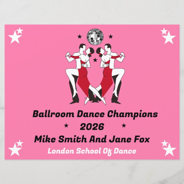 Lámina Reina de baile en salón de baile (Anverso)