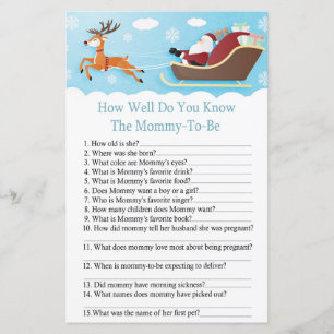 Lámina Reindeer de Santa Sleigh ¿qué tan bien conoces el