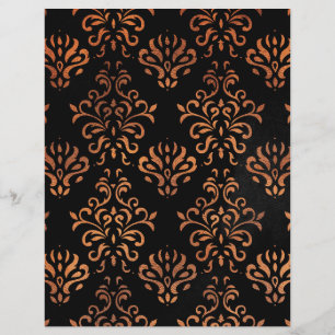Lámina Relieve metalizado de cobre y papel para damasquet