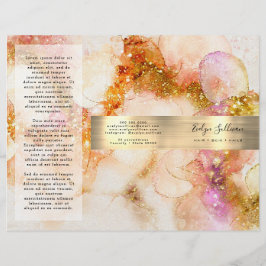 Lámina Relieve metalizado de imitación de color rosa dora