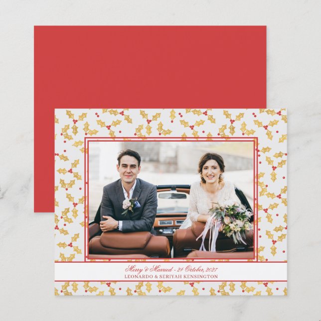 Lámina Relieve metalizado dorado de presupuesto Holly Mer (Anverso / Reverso)