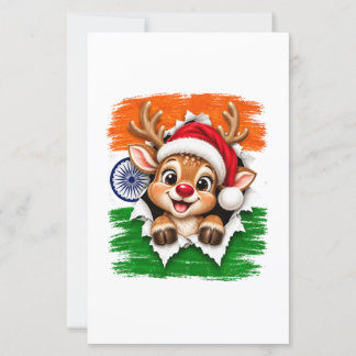 Lámina Reno de Navidad indio