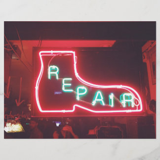 Lámina Repare Neon Rótulo NYC