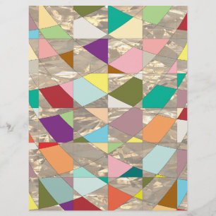 Lámina Resumen de colores Papel de carátula de oro