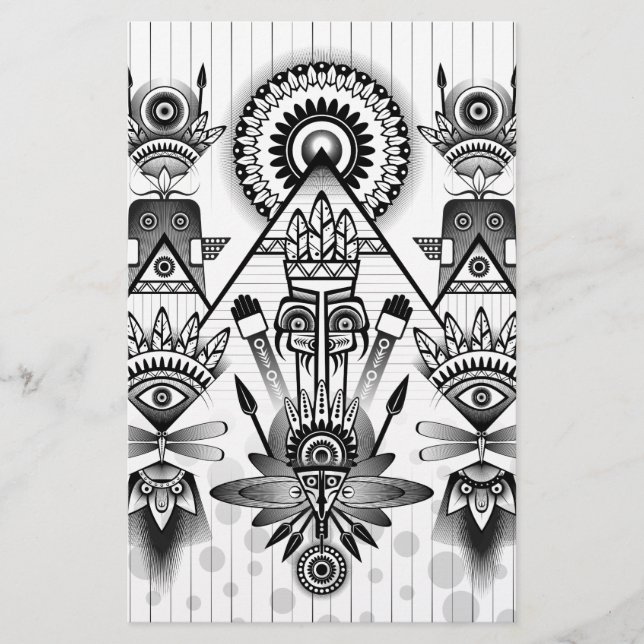 Lámina Resumen de la antigua tribu indígena (Anverso)