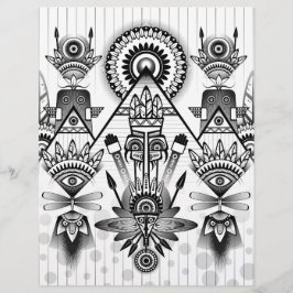 Lámina Resumen de la antigua tribu indígena