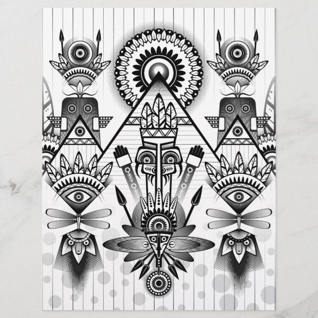 Lámina Resumen de la antigua tribu indígena (Anverso)