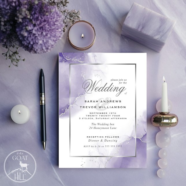 Lámina Resumen del Boda de presupuesto Amethyst Purple Si (Subido por el creador)