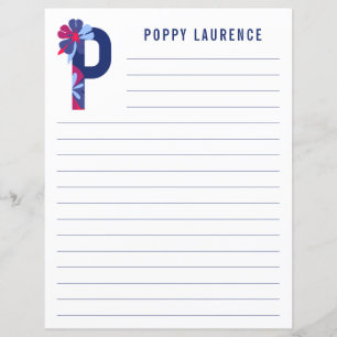 Lámina Resumen Papel Alterado Floral