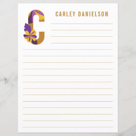 Lámina Resumen Papel Alterado Floral