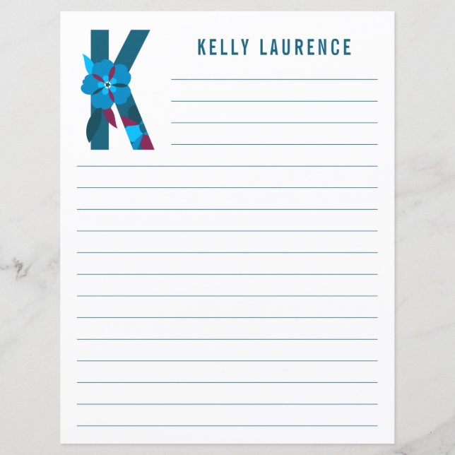 Lámina Resumen Papel Alterado Floral (Anverso)