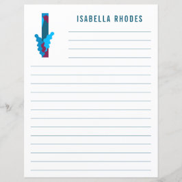 Lámina Resumen Papel Alterado Floral