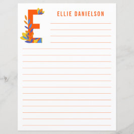 Lámina Resumen Papel Alterado Floral