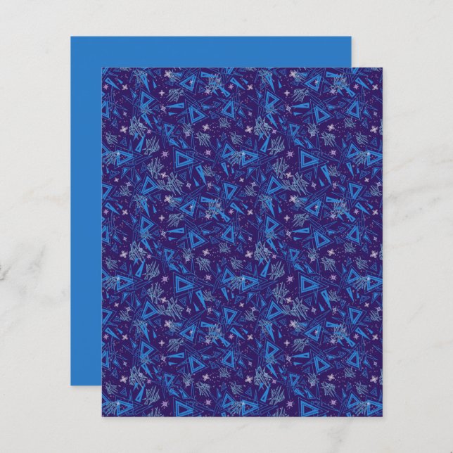 Lámina Resumen Triángulo de cristales de hielo de agua az (Anverso / Reverso)