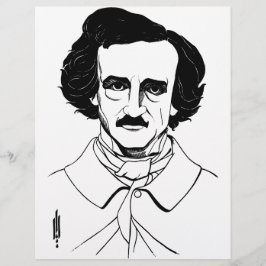 Lámina Retrato de Edgar Allan Poe