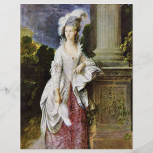 Lámina Retrato De La Sra. Thomas Graham Por Thomas Gainsb
