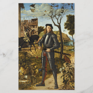 Lámina Retrato de un caballero de Vittore Carpaccio