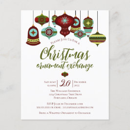 Lámina Retro Bauble, Fiesta de Intercambio de Ornamentos