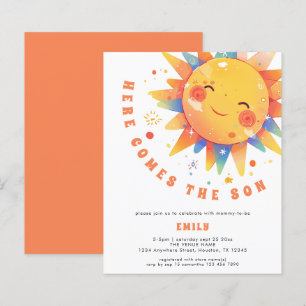 Lámina Retro de presupuesto viene la invitación de Baby S