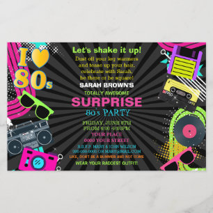 Lámina Retro del presupuesto Totalmente asombrosa invitac