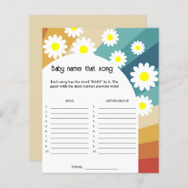 Lámina Retro Groovy - Nombra ese juego de canciones