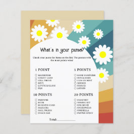 Lámina Retro Groovy - Qué hay en tu juego de bolsos