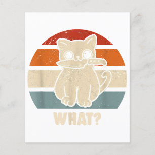 Lámina Retro Lo Que El Cuchillo De Gato Meve Gatos Kitty 