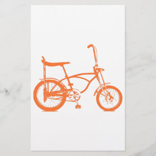 Lámina Retro Naranja Krate Banana Seat Bike