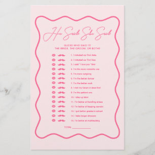 Lámina Retro Wavy Una Ducha De Novias Rosa Dijo Que