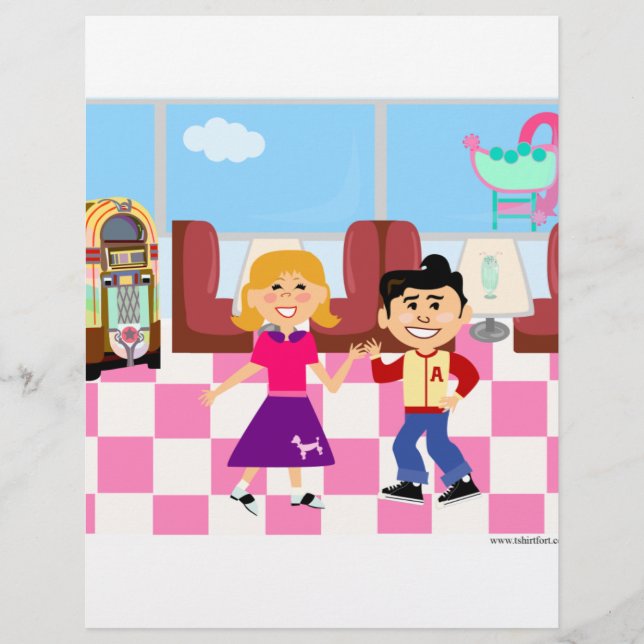 Lámina Retroville Sock Hop Diner (Anverso)