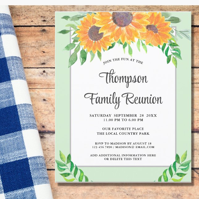 Lámina Reunión de familia de girasoles de presupuesto (Subido por el creador)