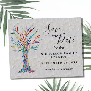 Lámina Reunión de la familia de árboles de la familia pre