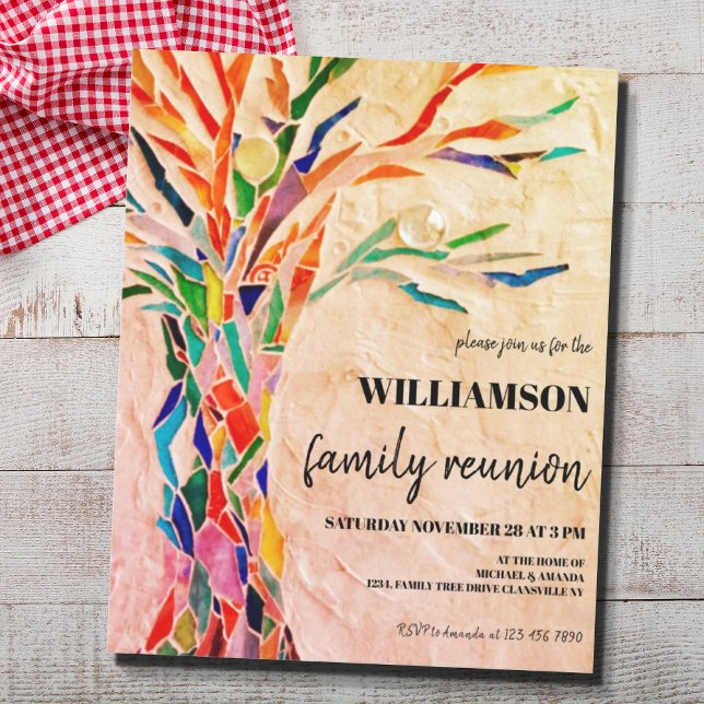 Lámina Reunión familiar beige de árbol de familia de pres (Subido por el creador)