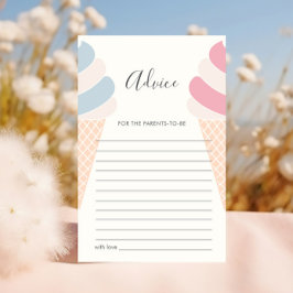 Lámina Revelación del género de la crema de hielo de cons