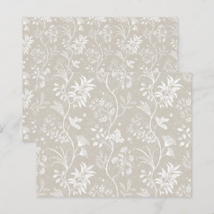 Lámina Reverie de Chintz Beige Elegante Scrapbook Botánic