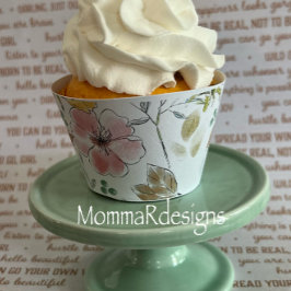 Lámina Revestimientos de quequitos florales, envoltura de