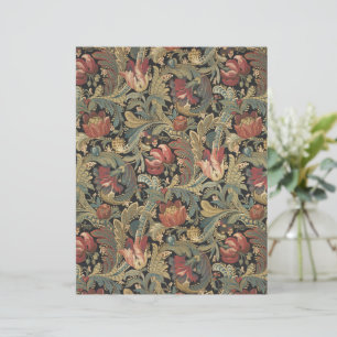 Lámina Rich Floral Tapestry Brocade Antiguo Clásico