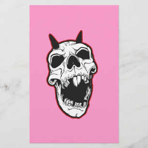 Lámina riendo Skull