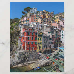 Lámina Riomaggiore Cinque Terre Liguria Italia