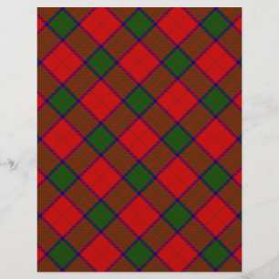 Lámina Robertson tartan platillo rojo