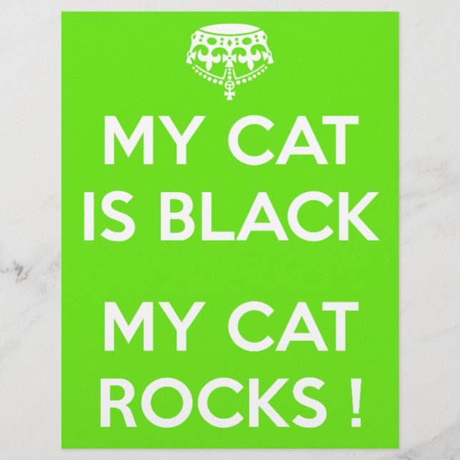 Lámina Rocas de gato negro (Anverso)