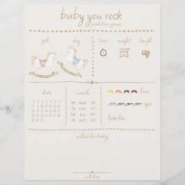 Lámina Rockefeller Blue Pink Gender Neutral Baby Shower