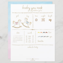 Rockefeller Blue Pink Gender Neutral Baby Shower