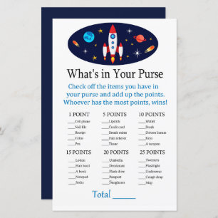 Lámina Rocket Qué hay en tu juego de bolsos