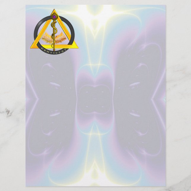 LÁMINA ROD DE SÍMBOLO DE DENTISTRÍA ASCLEPIUS (Anverso)