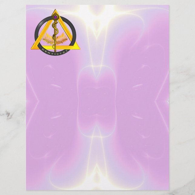 LÁMINA ROD DE SÍMBOLO DE DENTISTRÍA ASCLEPIUS (Anverso)