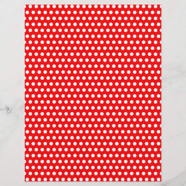 Lámina Rojo con pequeños puntos blancos (Anverso)