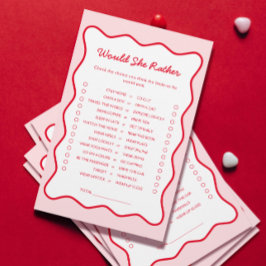 Lámina Rojo y rosa preferiría un juego de ducha de novia